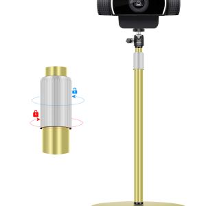 Nycetek Webcam Stand, Light Stand Tripod with 360° Rotatable Ballhead for DSLR Camera, Ring Light, Webcam, Desktop Tripod for Video Recording, Shooting, Game Streaming, YouTube - 副本 - 副本